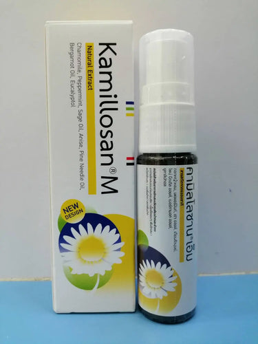 2 x KAMILLOSAN M Spray Anti Inflammatory Bacterial Tonsil Buccal Bad Breath 15ml, Free Shipping